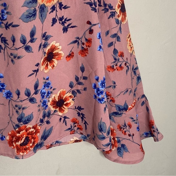 Iris Women’s Floral Long Sleeve Bell Sleeve Blouse Size Medium - Picture 5 of 16